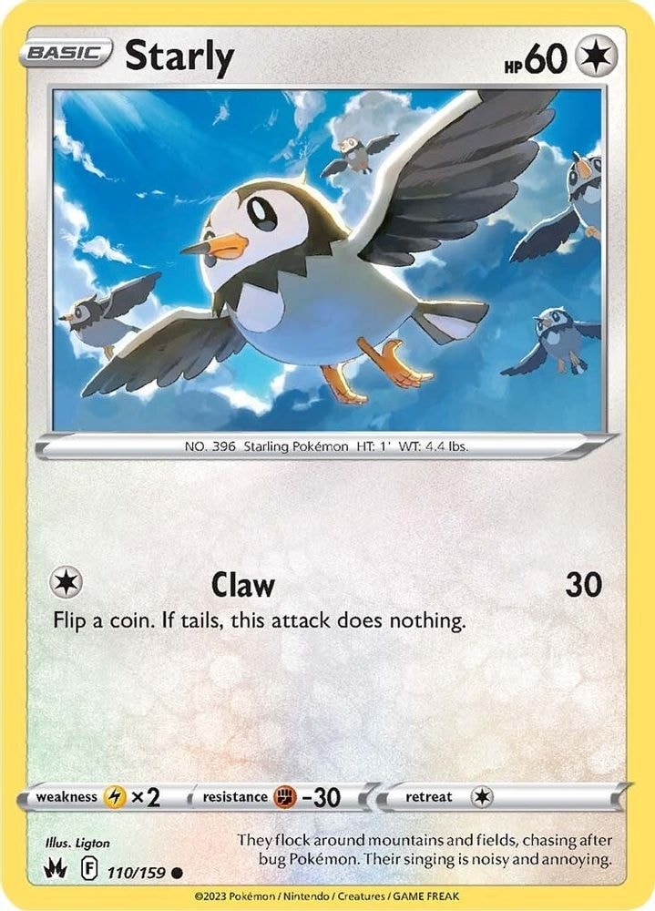 SWSH: Crown Zenith (CRZ) - Starly (#110/159, Common) ()