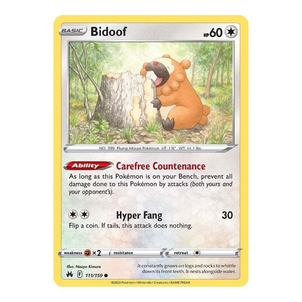 SWSH: Crown Zenith (CRZ) - Bidoof (#111/159) (Near Mint)