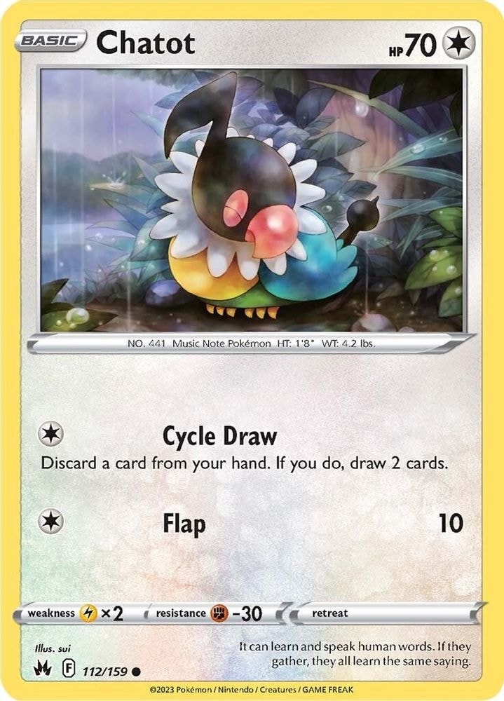 SWSH: Crown Zenith (CRZ) - Chatot (#112/159, Common) ()