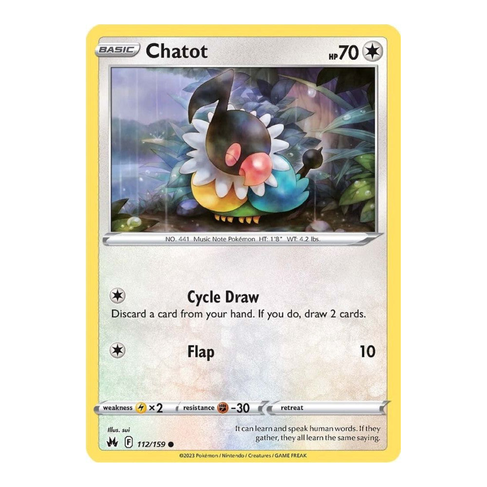 SWSH: Crown Zenith (CRZ) - Chatot (#112/159) (Near Mint)