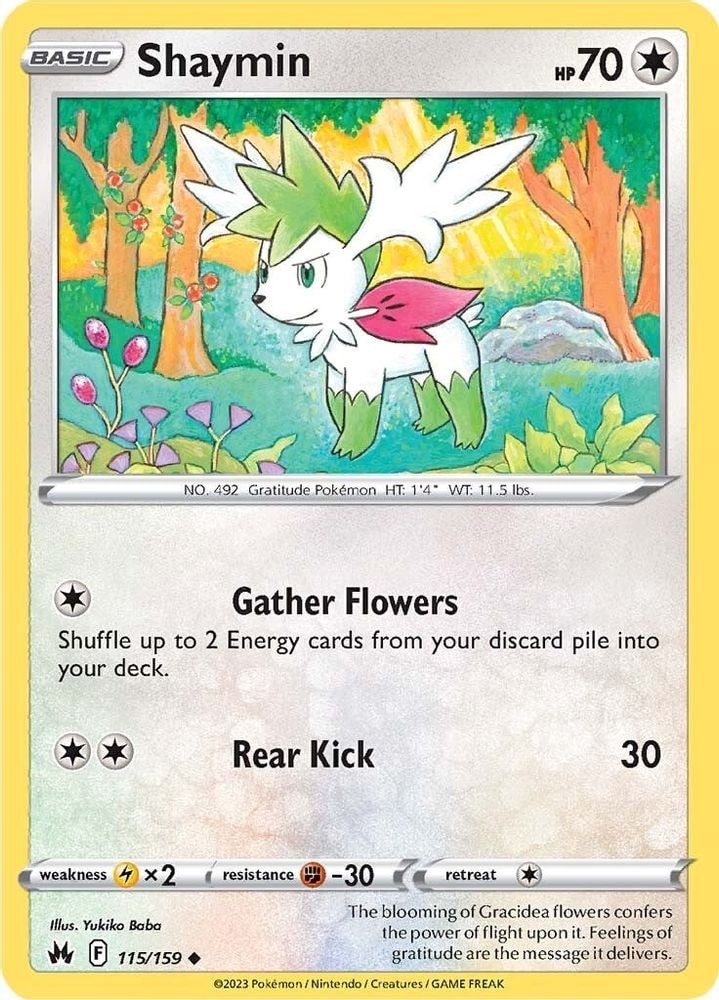 SWSH: Crown Zenith (CRZ) - Shaymin (#115/159, Uncommon) ()