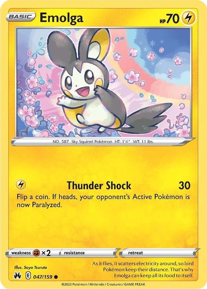 SWSH: Crown Zenith (CRZ) - Emolga (#047/159, Common) ()