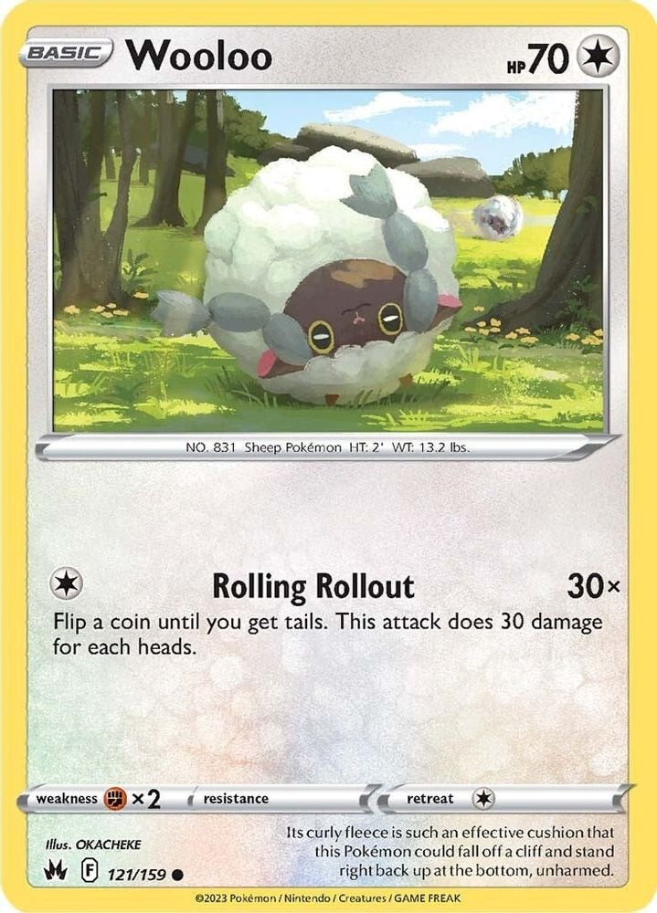 SWSH: Crown Zenith (CRZ) - Wooloo (#121/159, Common) ()