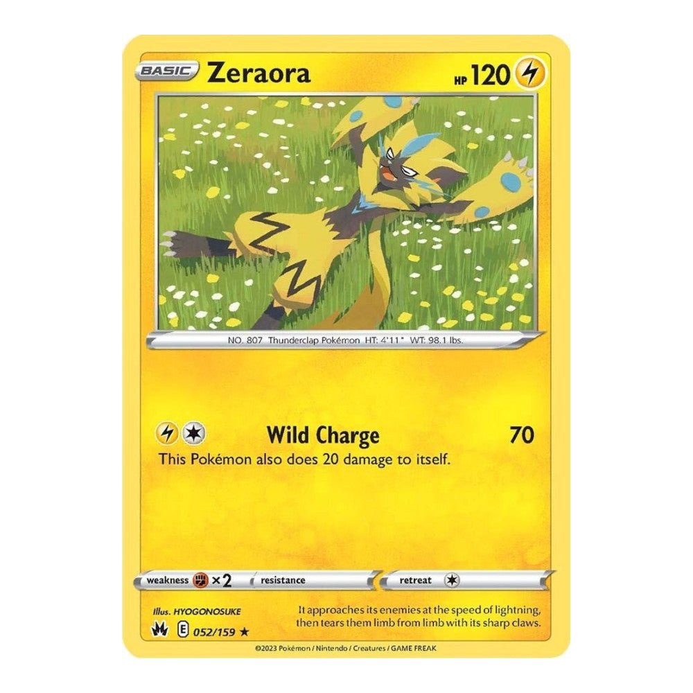 SWSH: Crown Zenith (CRZ) - Zeraora (#052/159) (Near Mint)