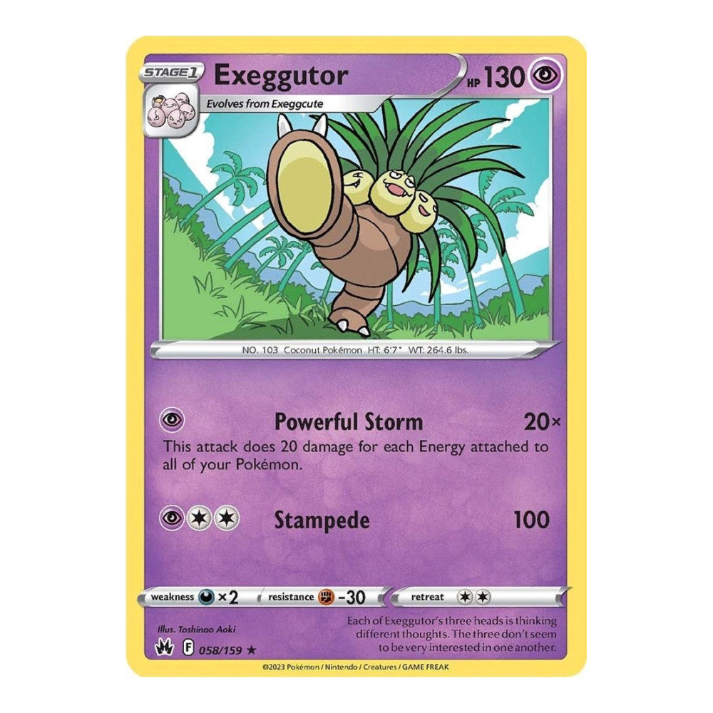 SWSH: Crown Zenith (CRZ) - Exeggutor (#058/159) (Near Mint)