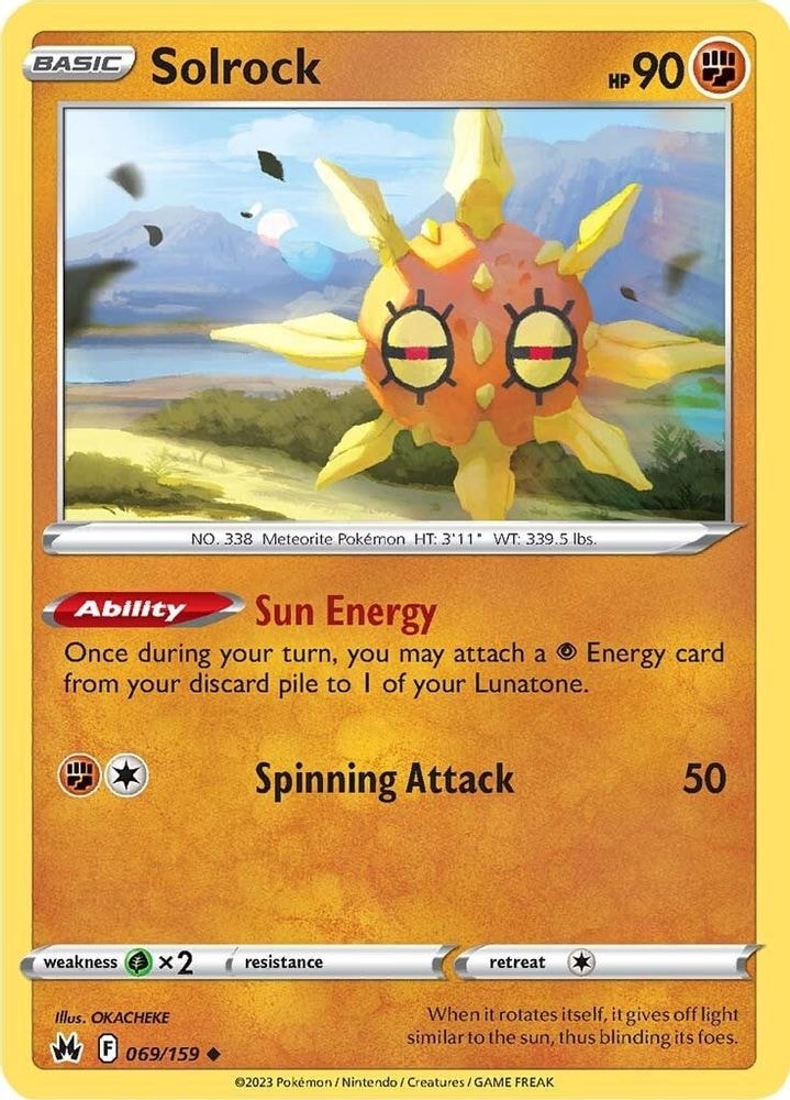 SWSH: Crown Zenith (CRZ) - Solrock (#069/159, Uncommon) ()