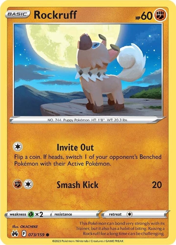 SWSH: Crown Zenith (CRZ) - Rockruff (#073/159, Common) ()