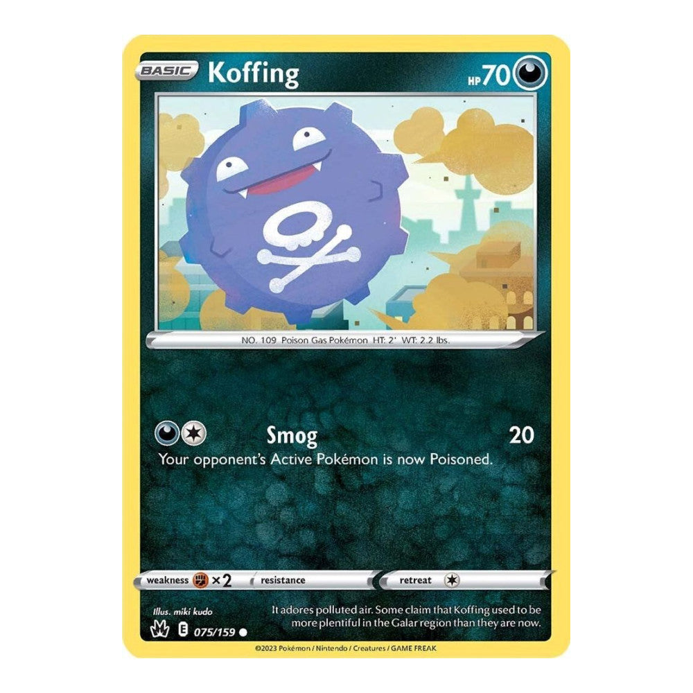 SWSH: Crown Zenith (CRZ) - Koffing (#075/159) (Near Mint)