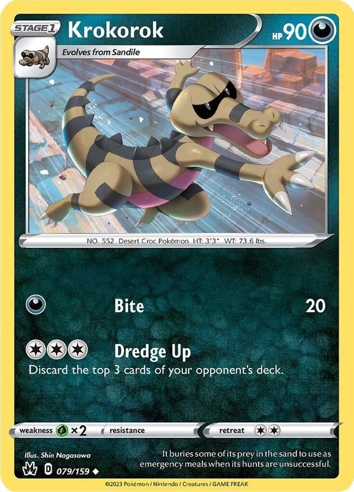 SWSH: Crown Zenith (CRZ) - Krokorok (#079/159, Uncommon) ()