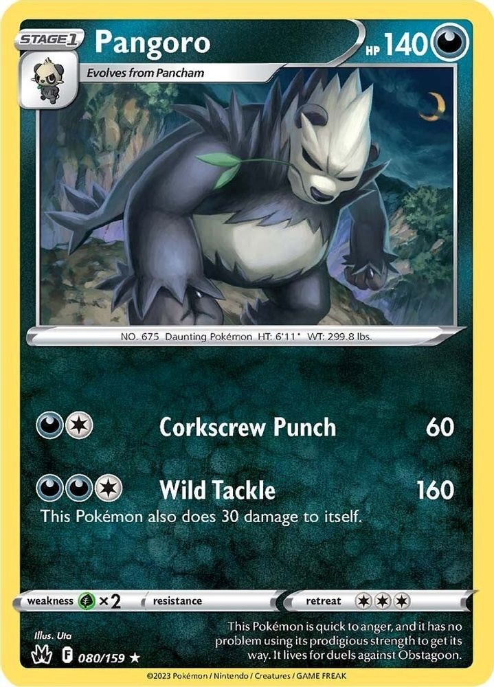SWSH: Crown Zenith (CRZ) - Pangoro (#080/159, Rare) ()