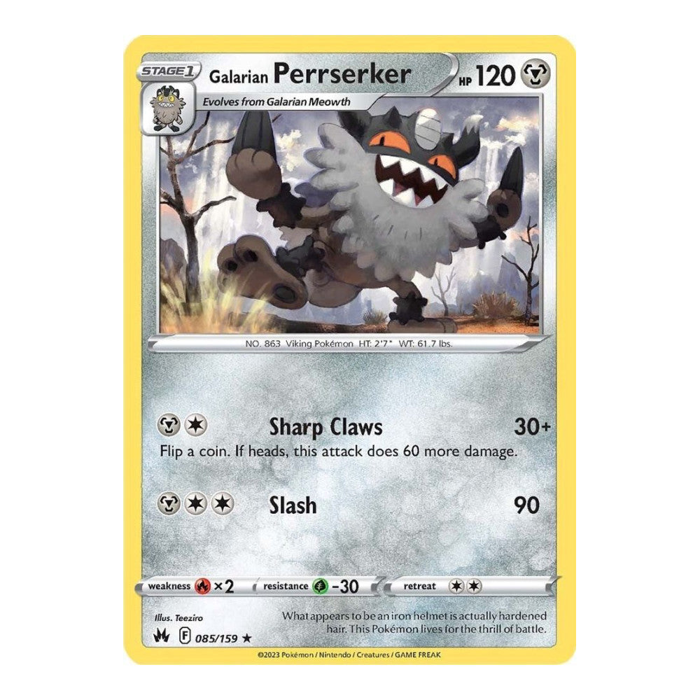 SWSH: Crown Zenith (CRZ) - Galarian Perrserker (#085/159) (Near Mint)