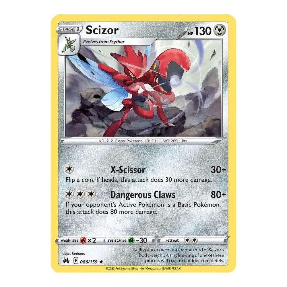SWSH: Crown Zenith (CRZ) - Scizor (#086/159) (Near Mint)