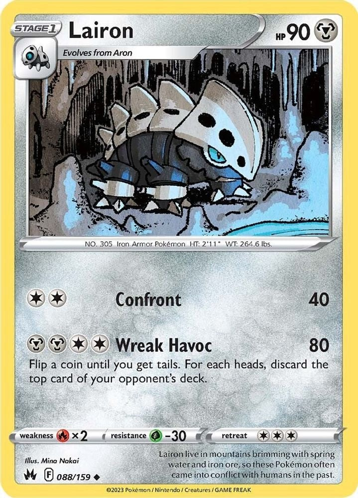 SWSH: Crown Zenith (CRZ) - Lairon (#088/159, Uncommon) ()