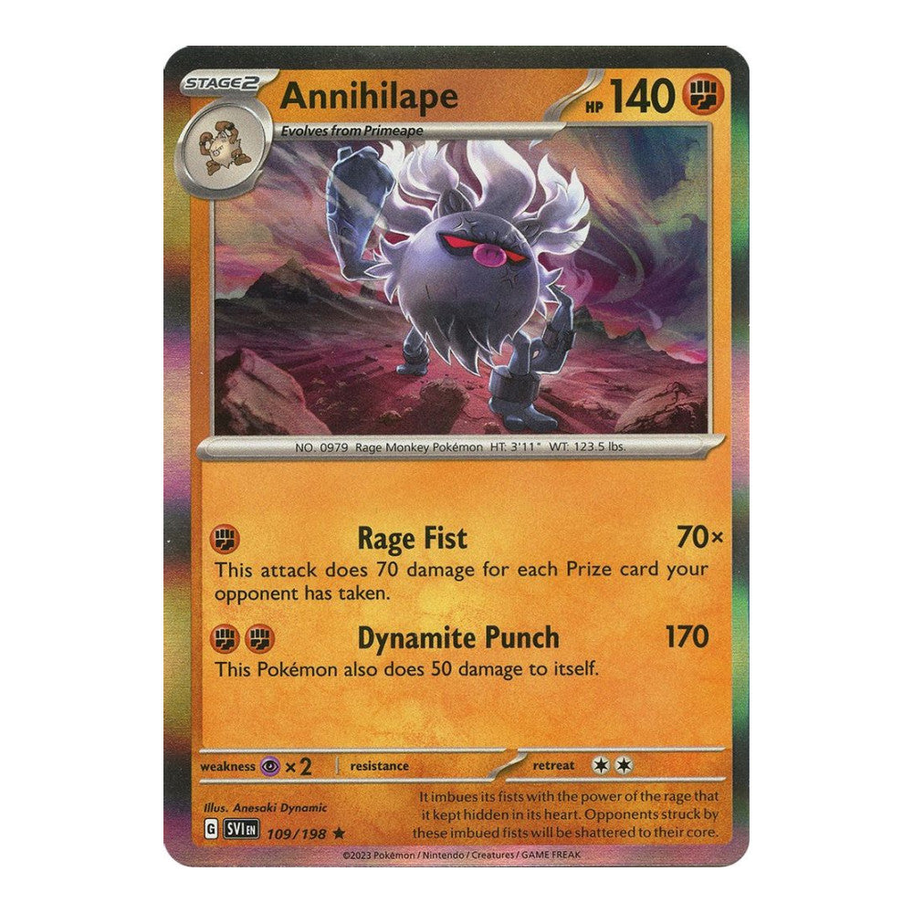 SV01: Scarlet & Violet Base Set (SVI) - Annihilape (#109/198) (Near Mint)