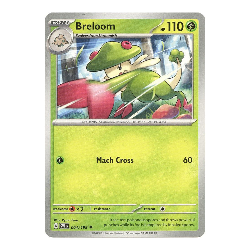 SV01: Scarlet & Violet Base Set (SVI) - Breloom (#004/198) (Near Mint)