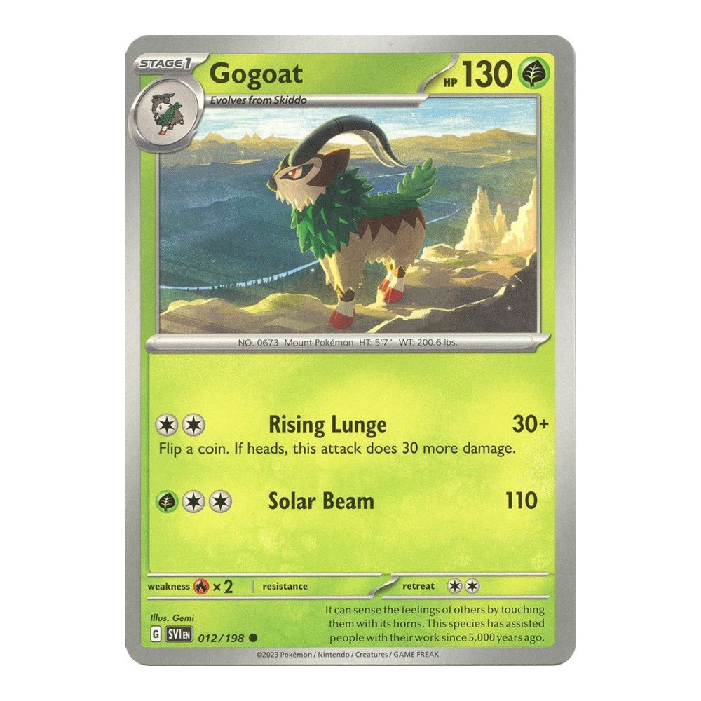 SV01: Scarlet & Violet Base Set (SVI) - Gogoat (#012/198) (Near Mint)