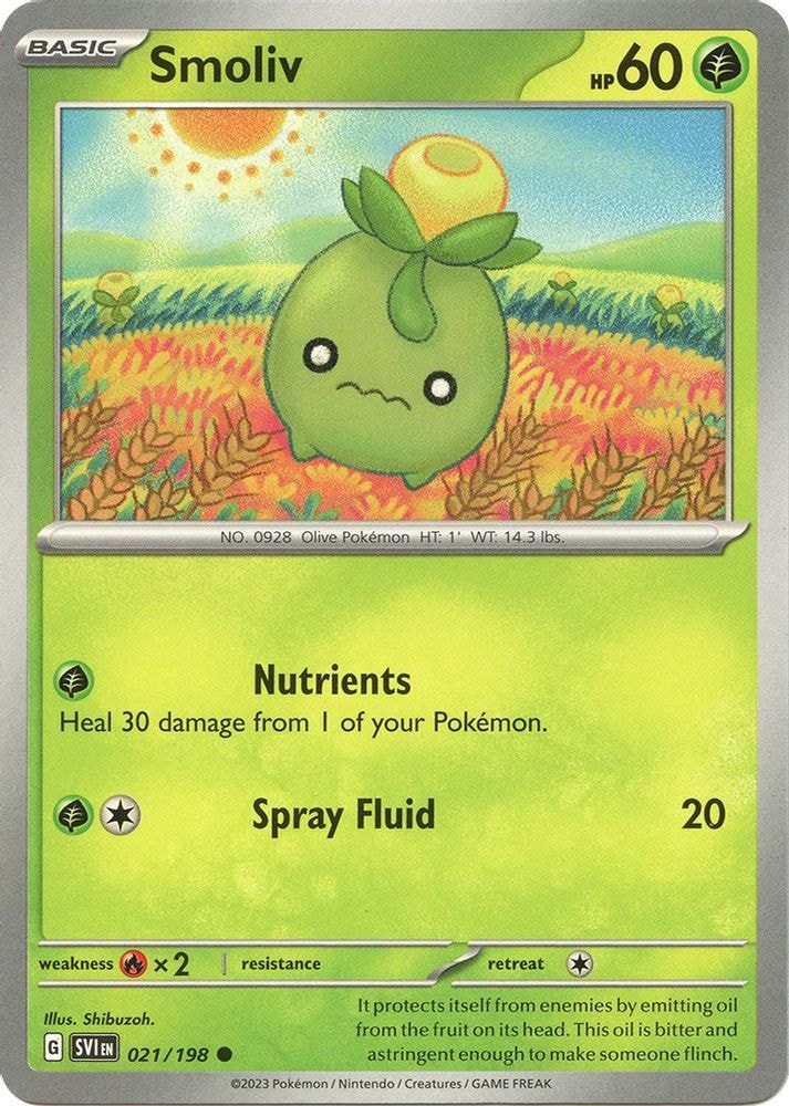 SV01: Scarlet & Violet Base Set (SVI) - Smoliv - 021/198 (#021/198, Common) ()