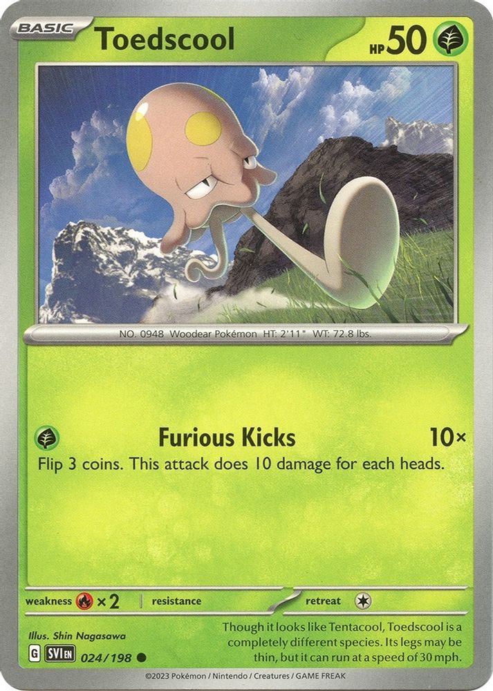 SV01: Scarlet & Violet Base Set (SVI) - Toedscool - 024/198 (#024/198, Common) ()