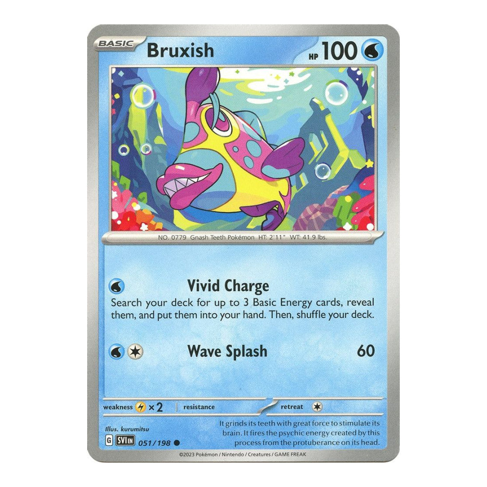 SV01: Scarlet & Violet Base Set (SVI) - Bruxish (#051/198) (Near Mint)