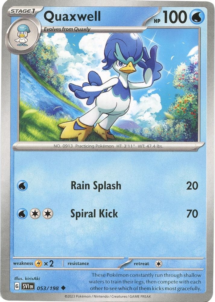 SV01: Scarlet & Violet Base Set (SVI) - Quaxwell (#053/198, Uncommon) ()