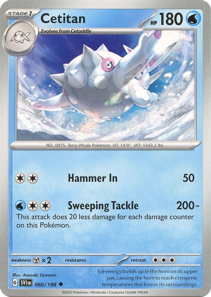 SV01: Scarlet & Violet Base Set (SVI) - Cetitan (#060/198, Uncommon) ()