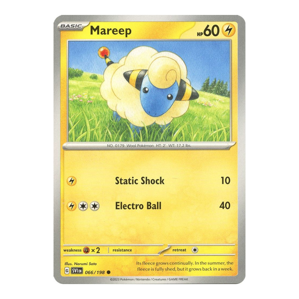 SV01: Scarlet & Violet Base Set (SVI) - Mareep (#066/198) (Near Mint)