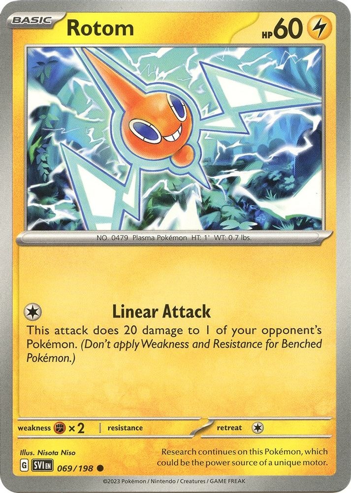 SV01: Scarlet & Violet Base Set (SVI) - Rotom - 069/198 (#069/198, Common) ()