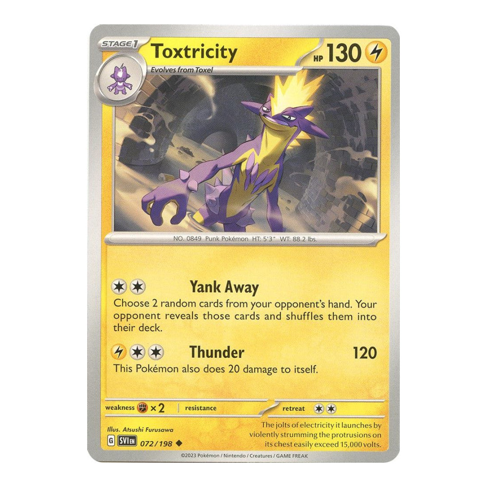 SV01: Scarlet & Violet Base Set (SVI) - Toxtricity (#072/198) (Near Mint)