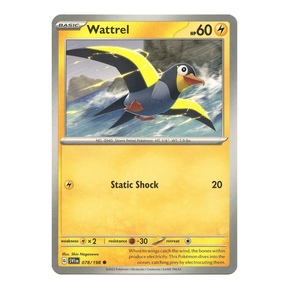SV01: Scarlet & Violet Base Set (SVI) - Wattrel 078 198 (#078/198) (Near Mint)