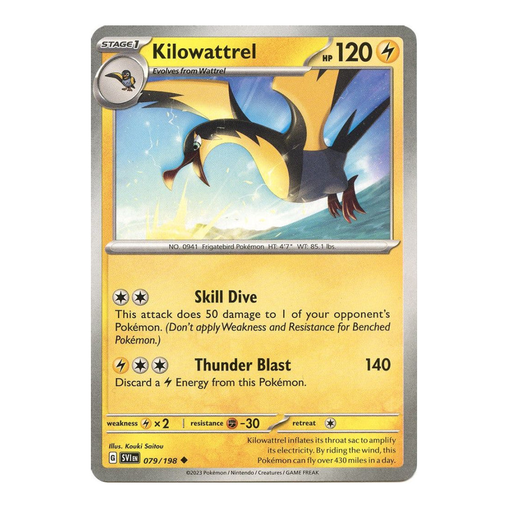 SV01: Scarlet & Violet Base Set (SVI) - Kilowattrel (#079/198) (Near Mint)