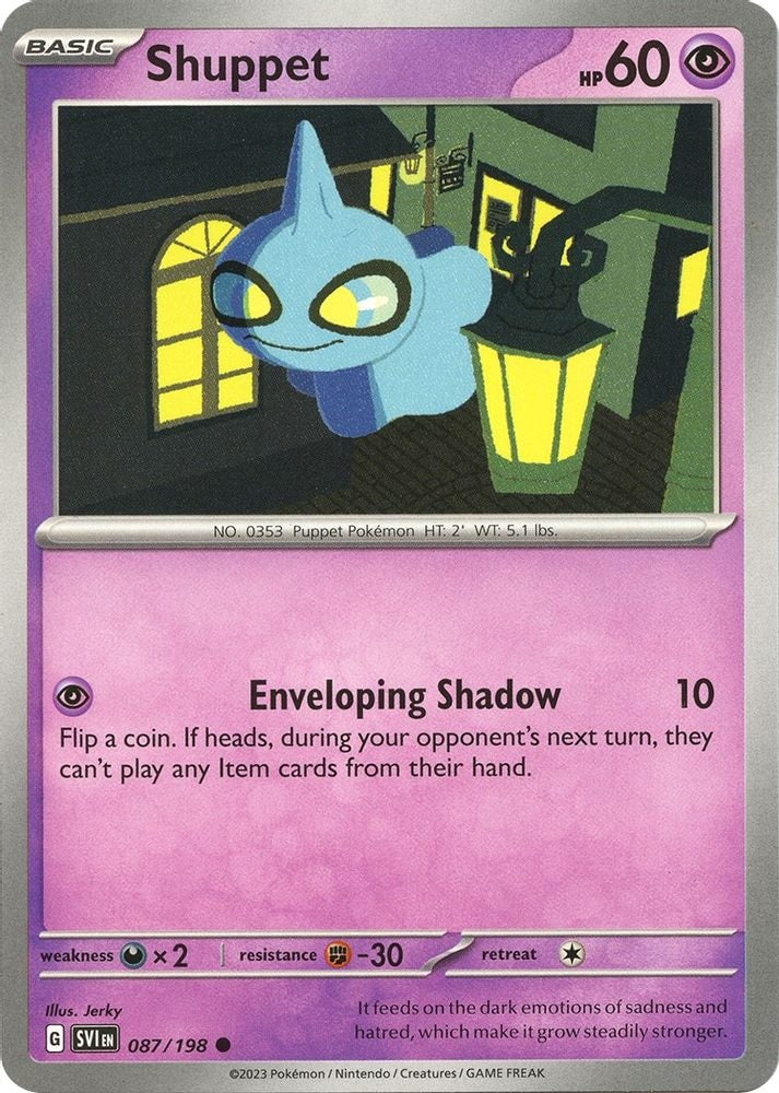 SV01: Scarlet & Violet Base Set (SVI) - Shuppet (#087/198, Common) ()