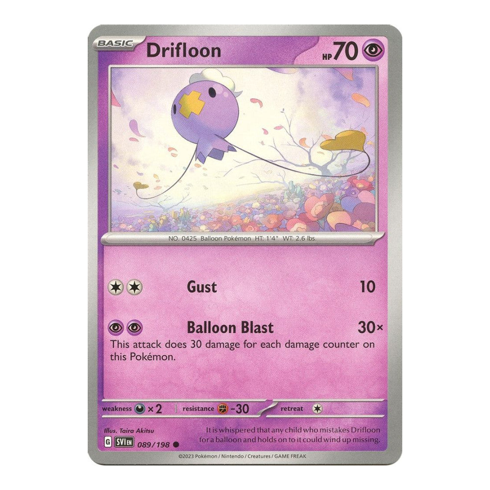 SV01: Scarlet & Violet Base Set (SVI) - Drifloon (#089/198) (Near Mint)