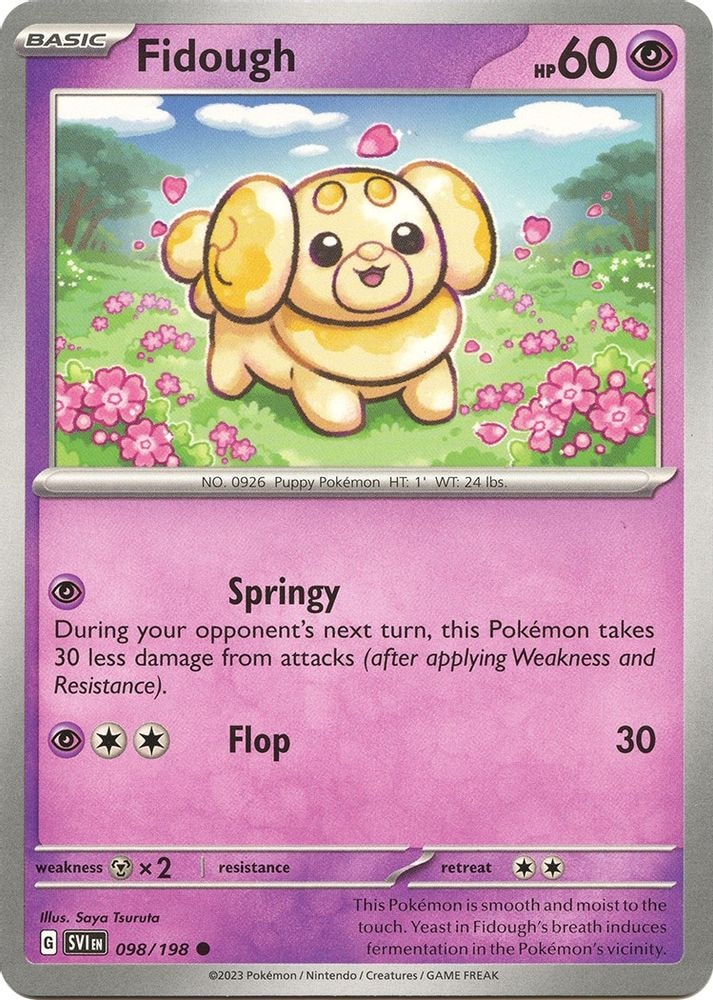 SV01: Scarlet & Violet Base Set (SVI) - Fidough - 098/198 (#098/198, Common) ()