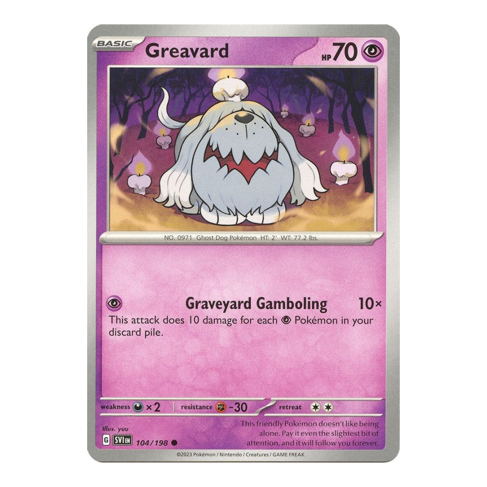 SV01: Scarlet & Violet Base Set (SVI) - Greavard 104 198 (#104/198) (Near Mint)