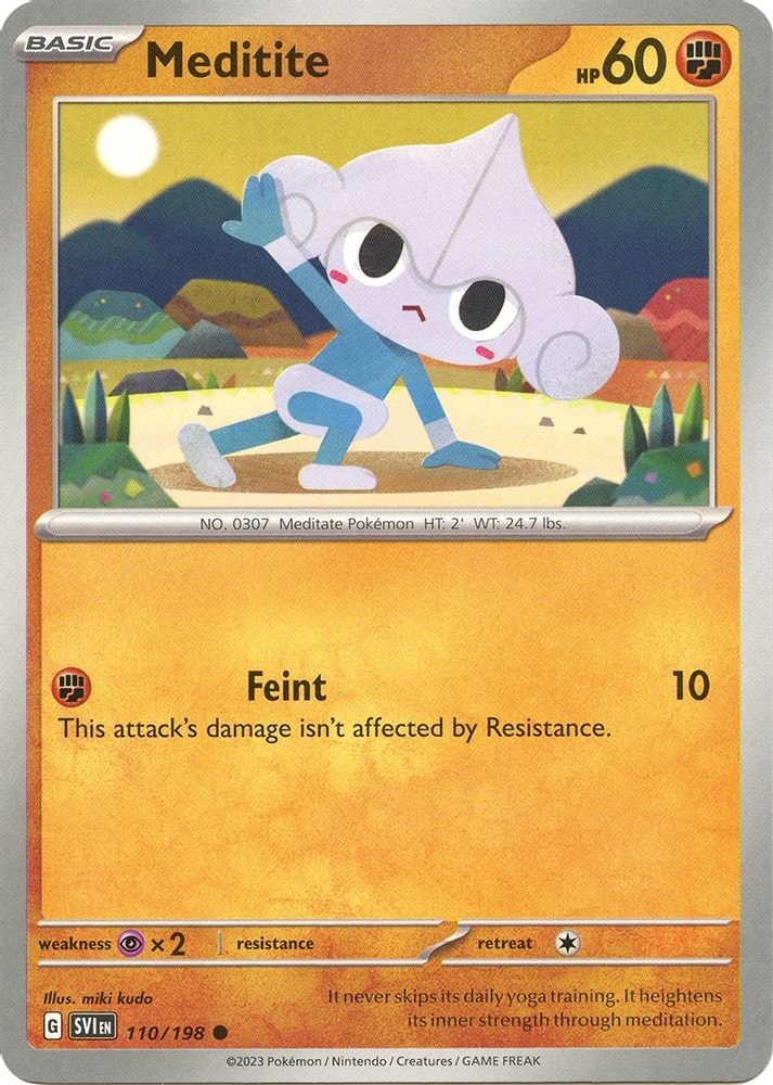 SV01: Scarlet & Violet Base Set (SVI) - Meditite - 110/198 (#110/198, Common) ()