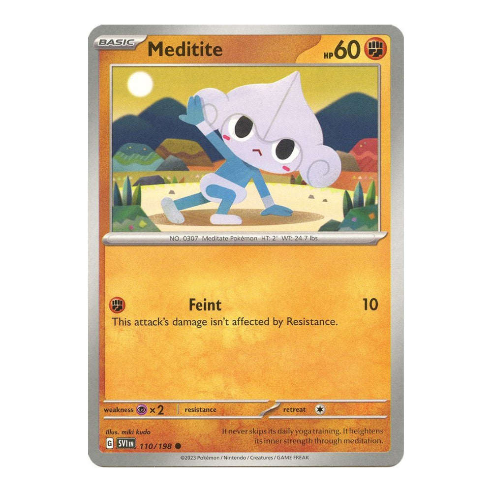SV01: Scarlet & Violet Base Set (SVI) - Meditite 110 198 (#110/198)