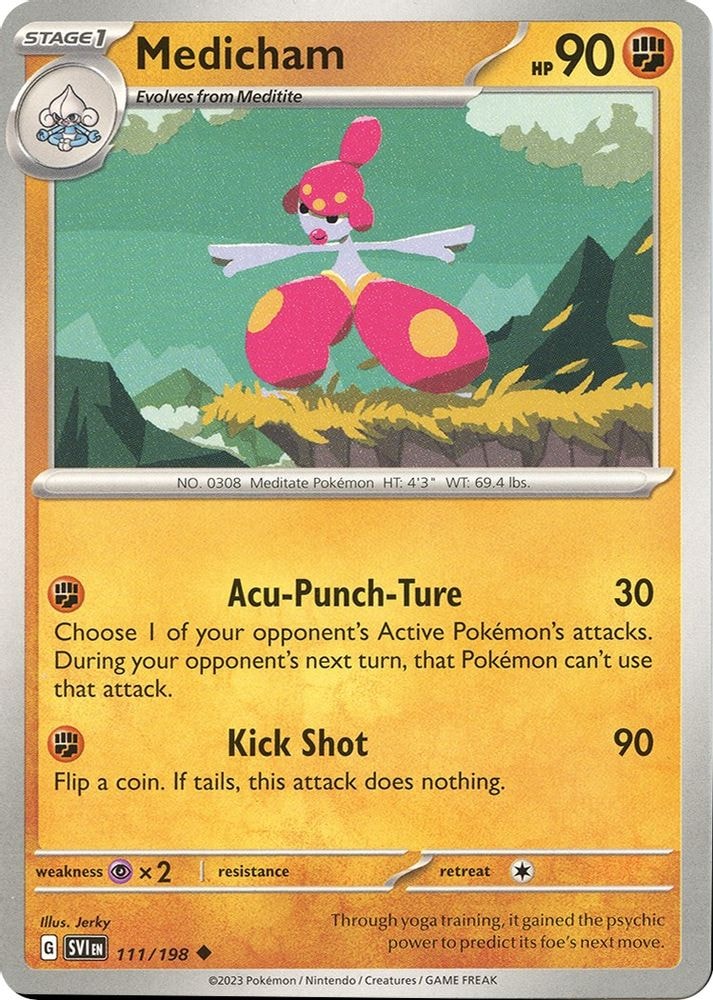 SV01: Scarlet & Violet Base Set (SVI) - Medicham - 111/198 (#111/198, Uncommon) ()