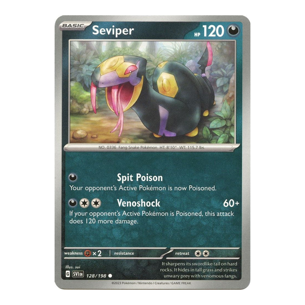 SV01: Scarlet & Violet Base Set (SVI) - Seviper (#128/198) (Near Mint)
