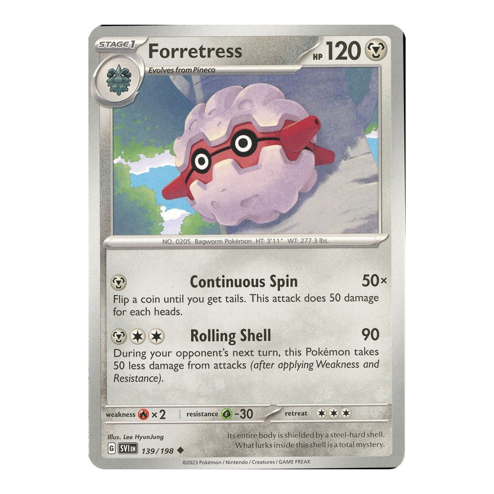 SV01: Scarlet & Violet Base Set (SVI) - Forretress (#139/198) (Near Mint)