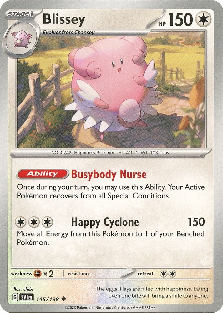 SV01: Scarlet & Violet Base Set (SVI) - Blissey (#145/198, Uncommon) ()