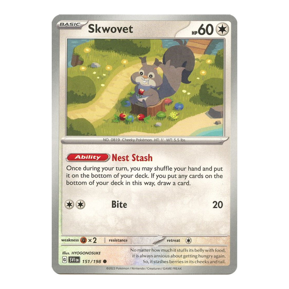 SV01: Scarlet & Violet Base Set (SVI) - Skwovet 151 198 (#151/198) (Near Mint)