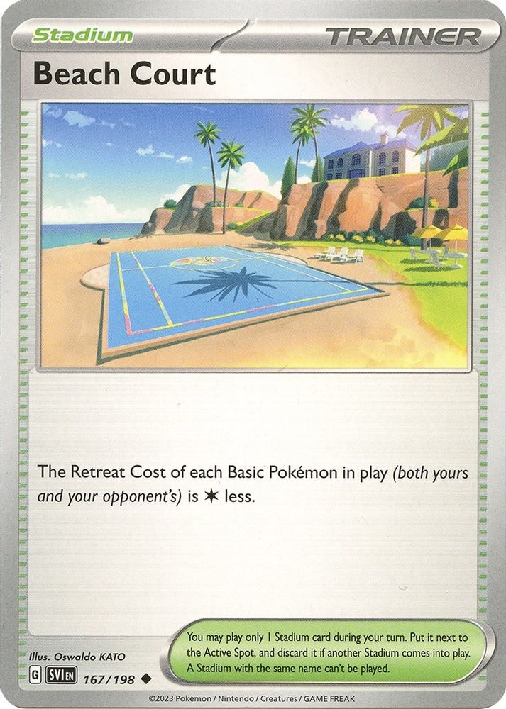 SV01: Scarlet & Violet Base Set (SVI) - Beach Court (#167/198, Uncommon) ()
