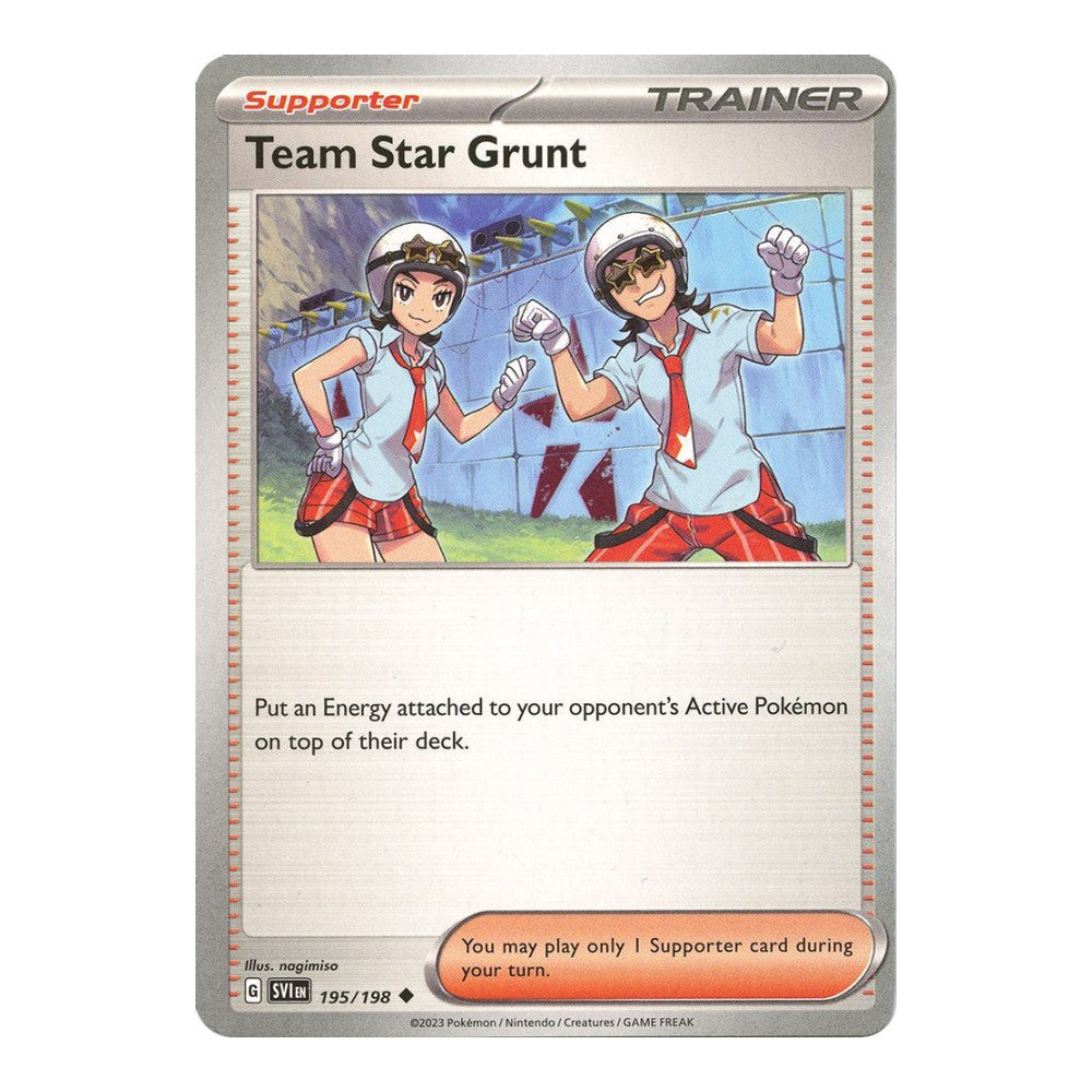 SV01: Scarlet & Violet Base Set (SVI) - Team Star Grunt 195 198 (#195/198) (Near Mint)