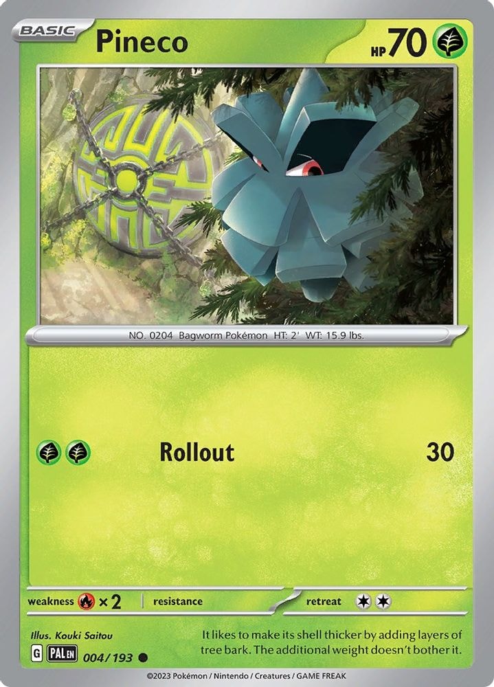 SV02: Paldea Evolved (PAL) - Pineco (#004/193, Common) ()