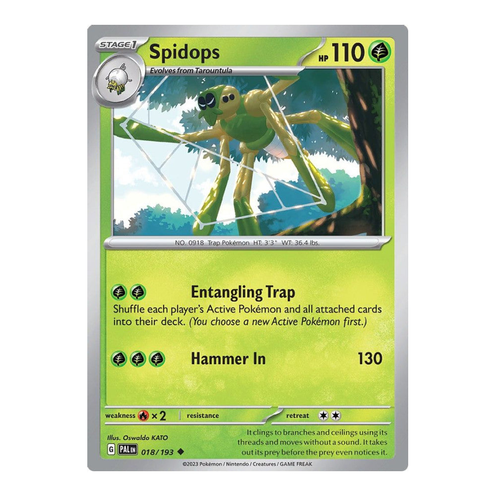 SV02: Paldea Evolved (PAL) - Spidops (#018/193) (Near Mint)