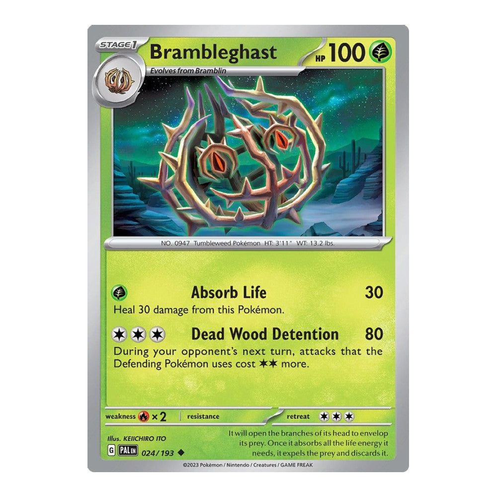 SV02: Paldea Evolved (PAL) - Brambleghast (#024/193) (Near Mint)