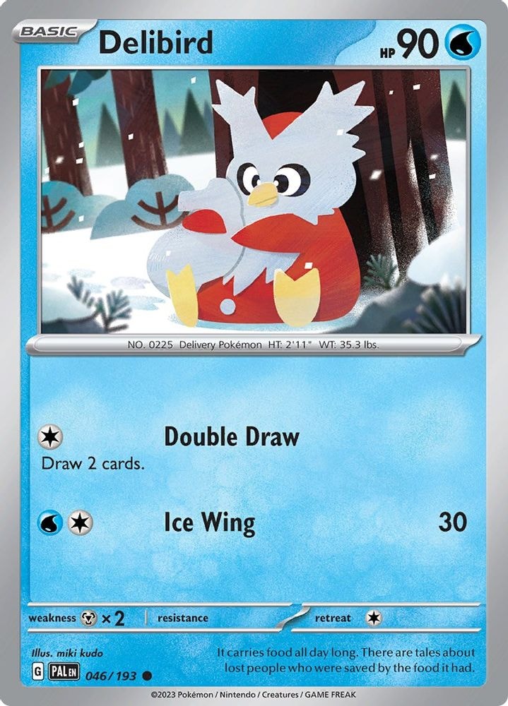 SV02: Paldea Evolved (PAL) - Delibird (#046/193, Common) ()