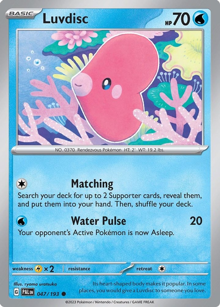 SV02: Paldea Evolved (PAL) - Luvdisc (#047/193, Common) ()