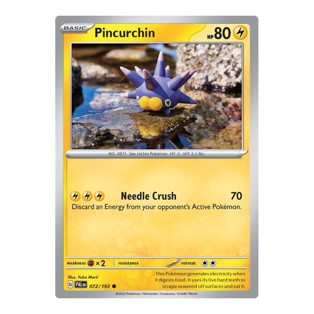 SV02: Paldea Evolved (PAL) - Pincurchin 072 193 (#072/193)
