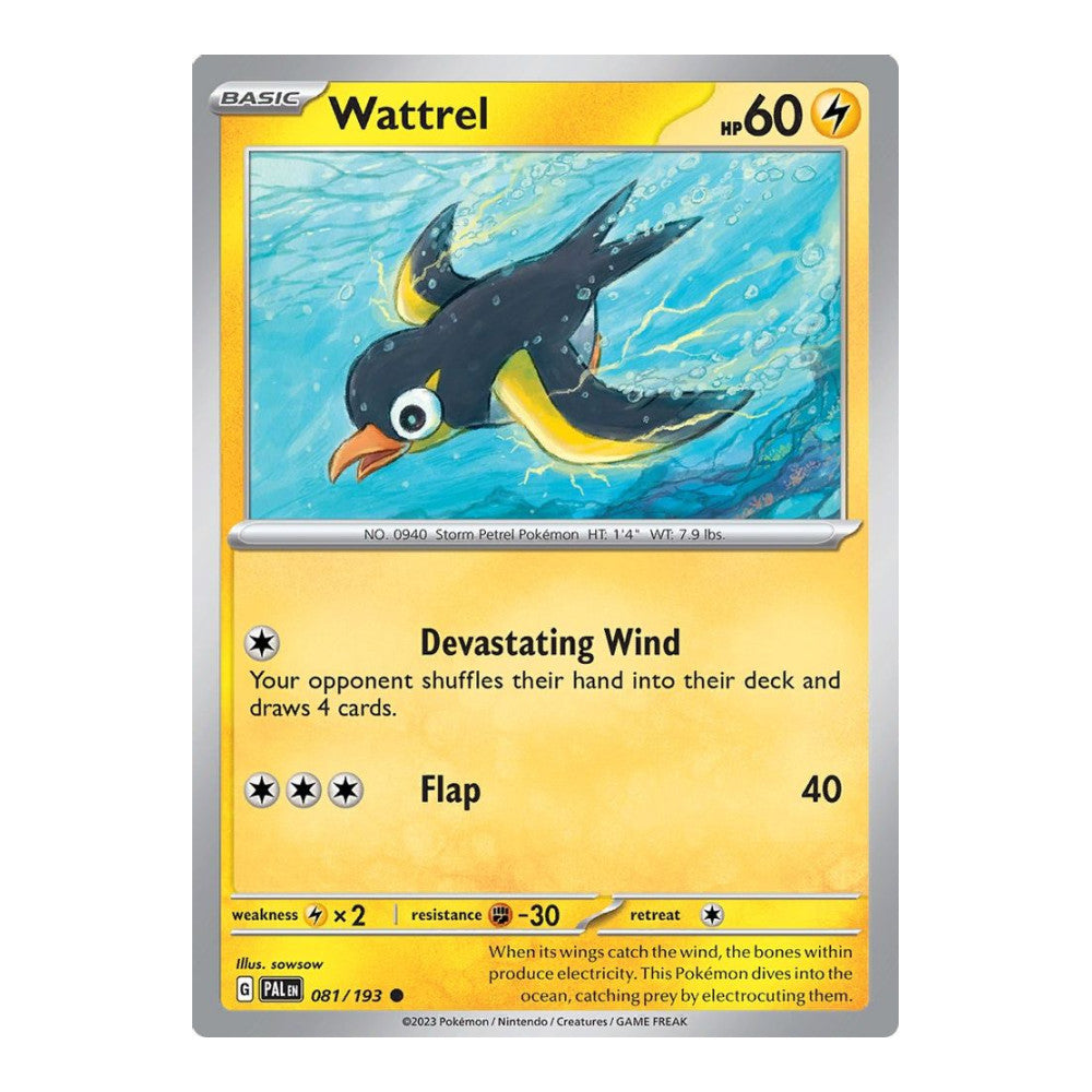 SV02: Paldea Evolved (PAL) - Wattrel 081 193 (#081/193) (Near Mint)